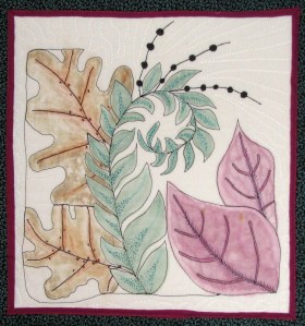 Colored Zentangle quilt, pattern from Zen Quilting