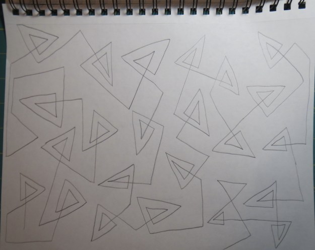 Larger double triangles - fills the space better