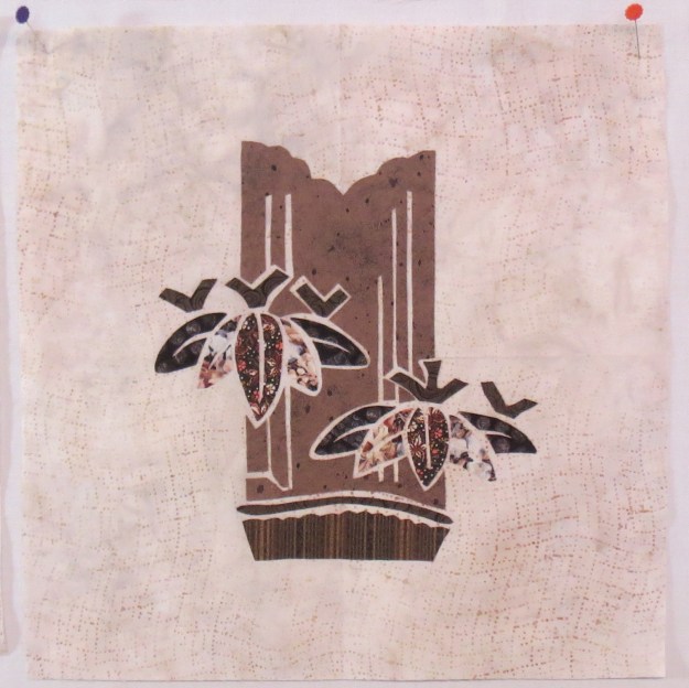 Fused bamboo kamon block