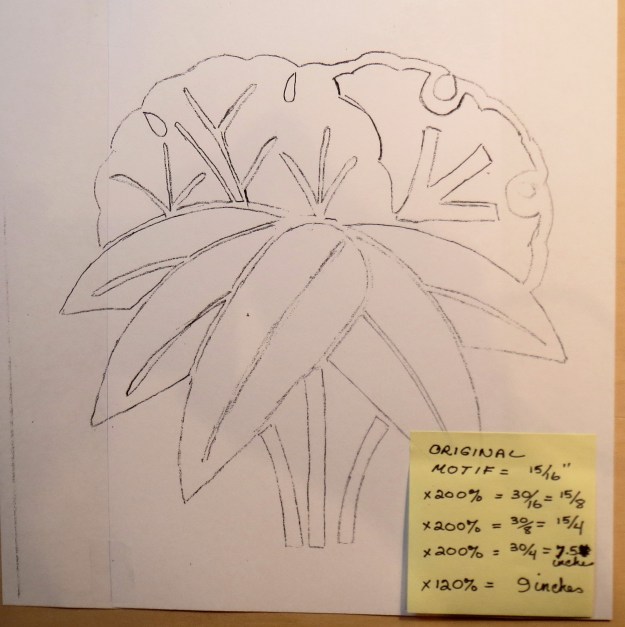 The full sized free hand design