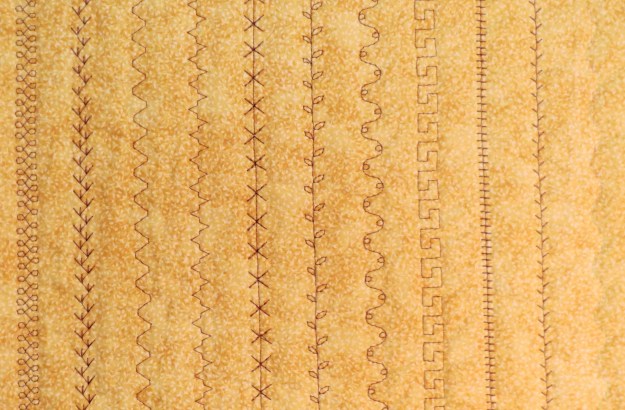 Some decorative stitches suitable for machine quilting