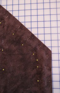 135 degree quilt corner