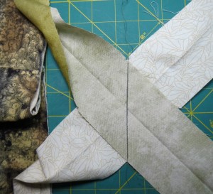 Completed stitching along the join