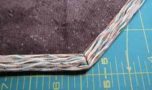 Completed 135 degree corner