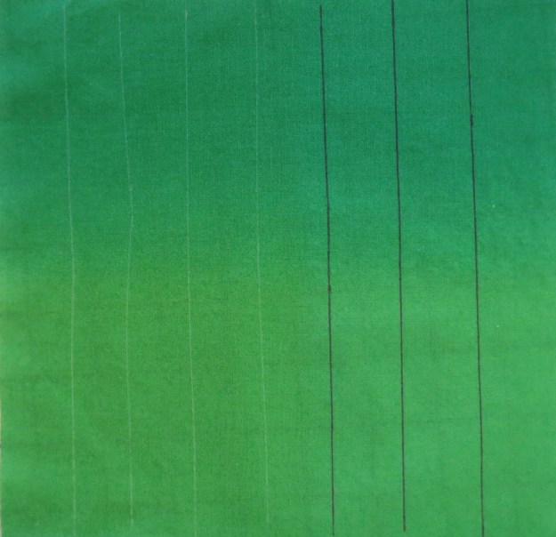 marks on left side ironed away leaving white lines