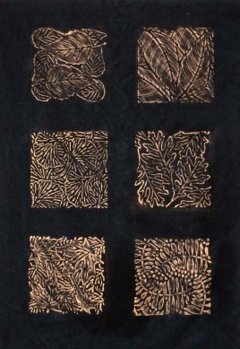 Completed Paintstik leaf blocks