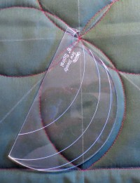 6inch spiral template on top of completed design