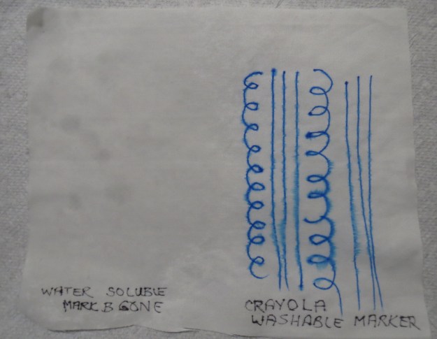 Mark B Gone disappears, Crayola bleeds out.